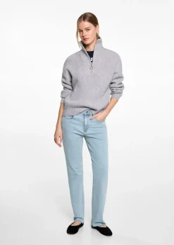 MANGO Dżinsy*Dżinsy bawełniane z prostymi nogawkami