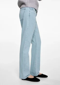 MANGO Dżinsy*Dżinsy bawełniane z prostymi nogawkami