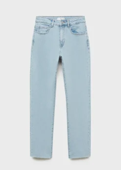 MANGO Dżinsy*Dżinsy bawełniane z prostymi nogawkami
