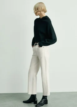 MANGO Dżinsy*Dżinsy Blanca o prostym kroju crop