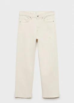 MANGO Dżinsy*Dżinsy Blanca o prostym kroju crop