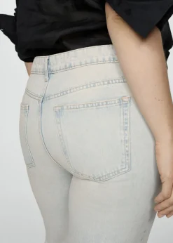 MANGO Dżinsy*Dżinsy Blanca o prostym kroju crop