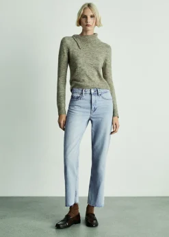 MANGO Dżinsy*Dżinsy Blanca o prostym kroju crop