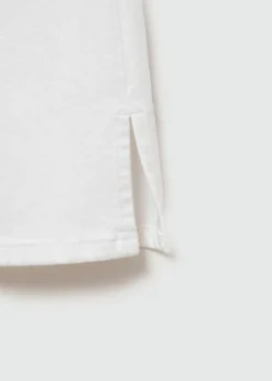 MANGO Dżinsy*Dżinsy capri z rozcięciem z boku