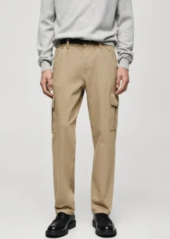 MANGO Spodnie|Dżinsy*Dżinsy cargo straight fit