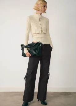 MANGO Dżinsy*Dżinsy cargo z suwakami