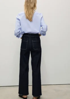 MANGO Dżinsy*Dżinsy Catherin culotte rinse wash