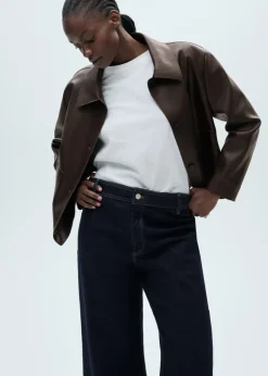 MANGO Dżinsy*Dżinsy Catherin culotte rinse wash