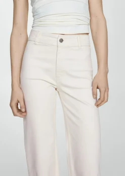 MANGO Dżinsy*Dżinsy Catherin culotte z wysokim stanem