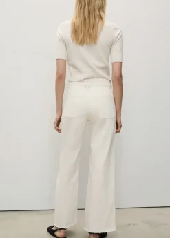 MANGO Dżinsy*Dżinsy Catherin culotte z wysokim stanem