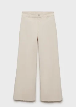MANGO Dżinsy*Dżinsy Catherin culotte z wysokim stanem