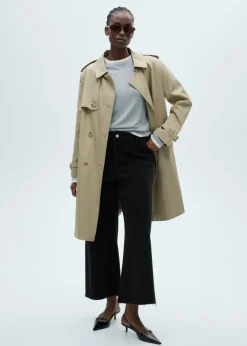 MANGO Dżinsy*Dżinsy Catherin culotte z wysokim stanem