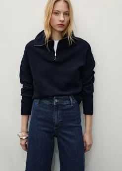 MANGO Dżinsy*Dżinsy Catherin culotte z wysokim stanem