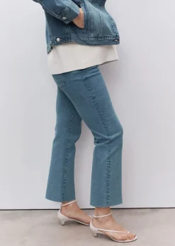 MANGO Dżinsy*Dżinsy ciążowe flare crop