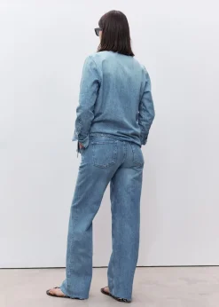 MANGO Dżinsy*Dżinsy ciążowe z szerokimi nogawkami