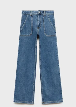 MANGO Dżinsy*Dżinsy culotte z kieszeniami
