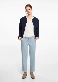 MANGO Spodnie*Dżinsy culotte z kieszeniami