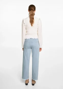 MANGO Spodnie*Dżinsy culotte z kieszeniami