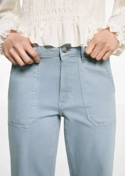 MANGO Spodnie*Dżinsy culotte z kieszeniami