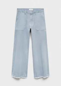 MANGO Spodnie*Dżinsy culotte z kieszeniami