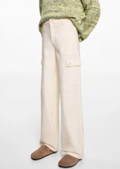 MANGO Dżinsy*Dżinsy culotte z kieszeniami