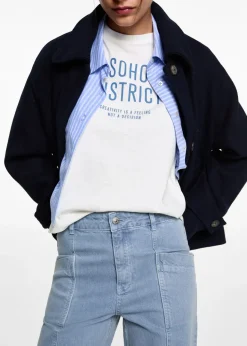 MANGO Dżinsy*Dżinsy culotte z kieszeniami