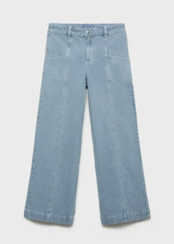 MANGO Dżinsy*Dżinsy culotte z kieszeniami