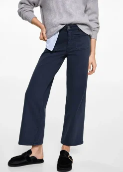 MANGO Dżinsy*Dżinsy culotte z kieszeniami