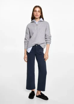 MANGO Dżinsy*Dżinsy culotte z kieszeniami