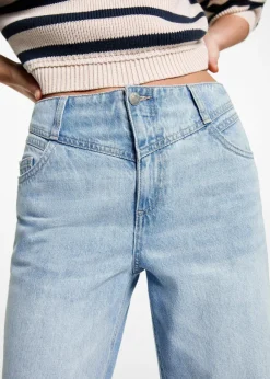 MANGO Dżinsy*Dżinsy culotte z ozdobnym szwem