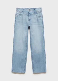 MANGO Dżinsy*Dżinsy culotte z ozdobnym szwem
