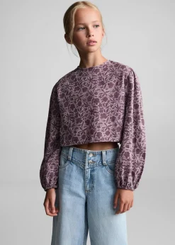 Dzieci MANGO Dżinsy*Dżinsy culotte z ozdobnym szwem