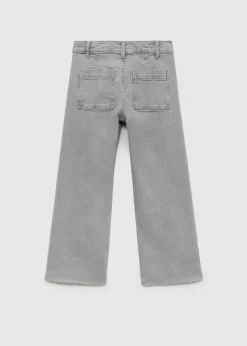 Dzieci MANGO Dżinsy*Dżinsy culotte z postrzępionymi nogawkami