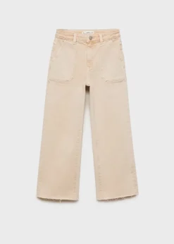 Dzieci MANGO Dżinsy*Dżinsy culotte z postrzępionymi nogawkami