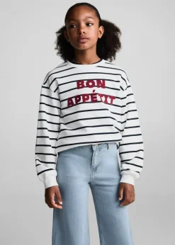 Dzieci MANGO Dżinsy*Dżinsy culotte z postrzępionymi nogawkami