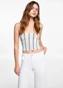 MANGO Dżinsy*Dżinsy culotte ze średnim stanem