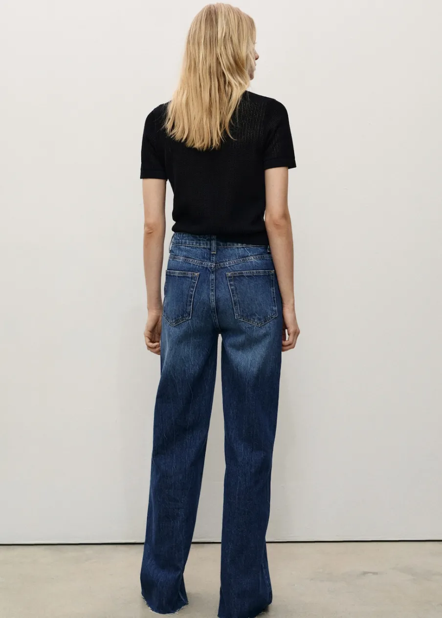 MANGO Dżinsy*Dżinsy Danila wideleg z wysokim stanem