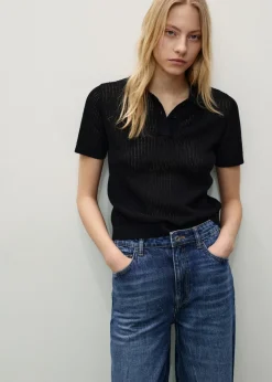 MANGO Dżinsy*Dżinsy Danila wideleg z wysokim stanem