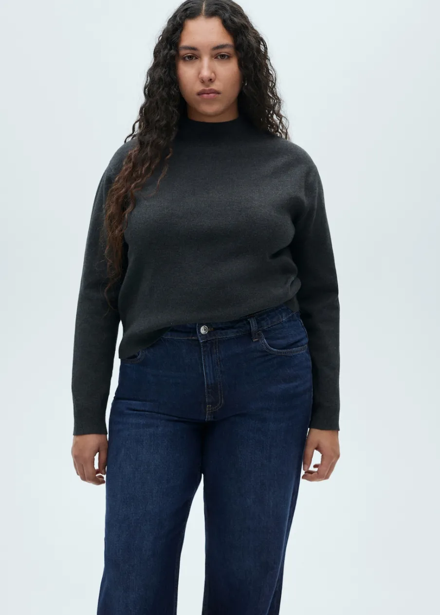 MANGO Dżinsy*Dżinsy Danila wideleg z wysokim stanem