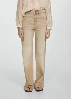 MANGO Dżinsy*Dżinsy Danila wideleg z wysokim stanem