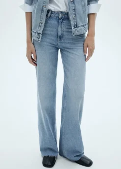 MANGO Dżinsy*Dżinsy Danila wideleg z wysokim stanem