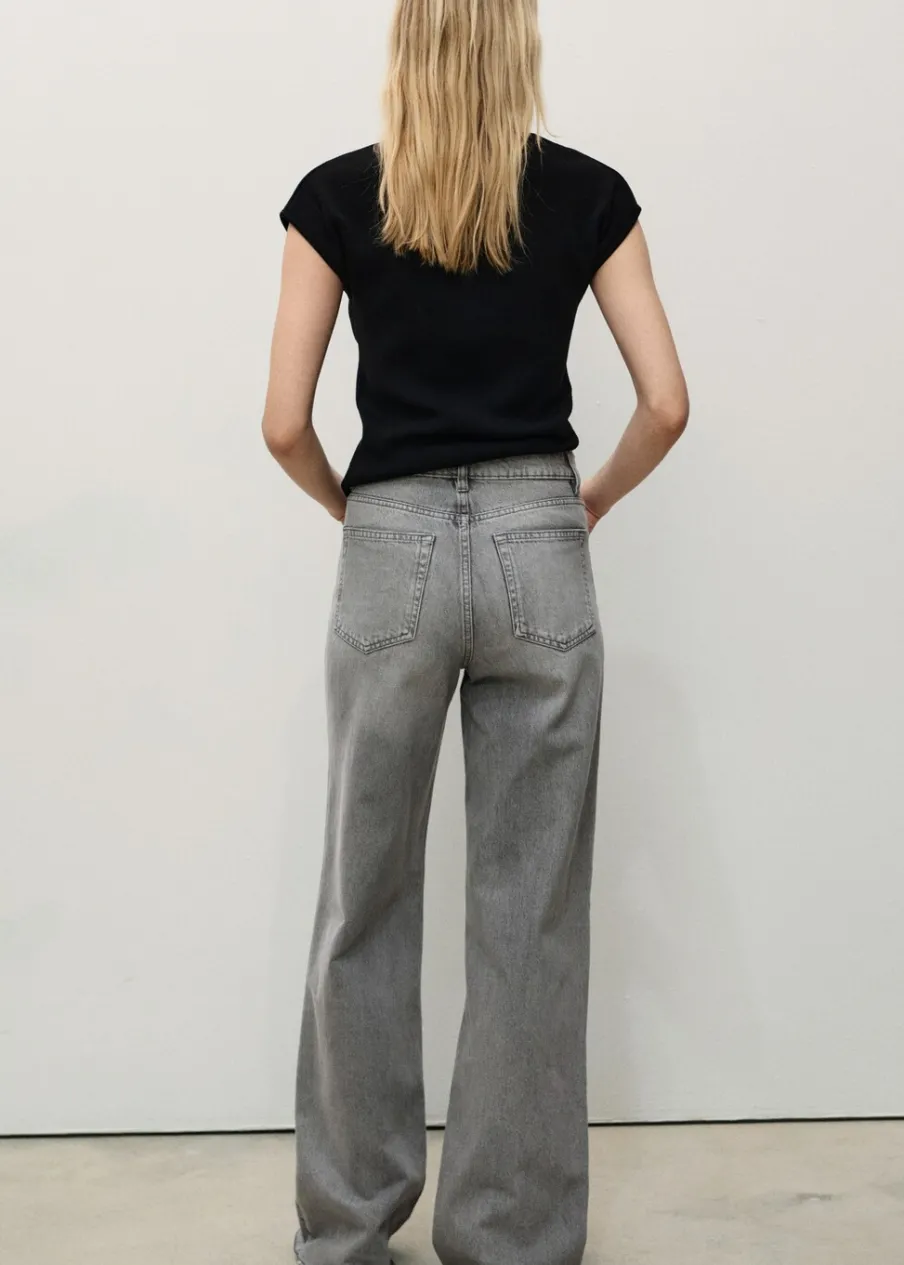 MANGO Dżinsy*Dżinsy Danila wideleg z wysokim stanem