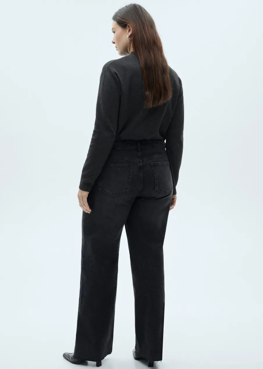 MANGO Dżinsy*Dżinsy Danila wideleg z wysokim stanem