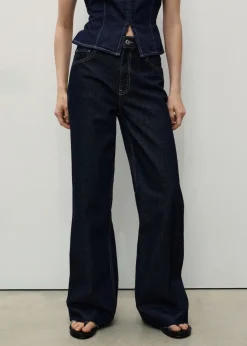 MANGO Dżinsy*Dżinsy Danila z szerokimi nogawkami rinse wash