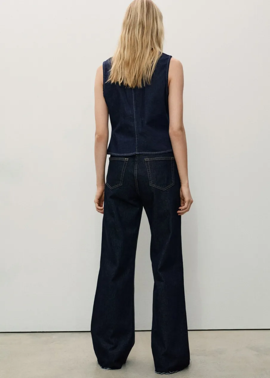 MANGO Dżinsy*Dżinsy Danila z szerokimi nogawkami rinse wash