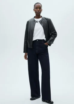 MANGO Dżinsy*Dżinsy Danila z szerokimi nogawkami rinse wash