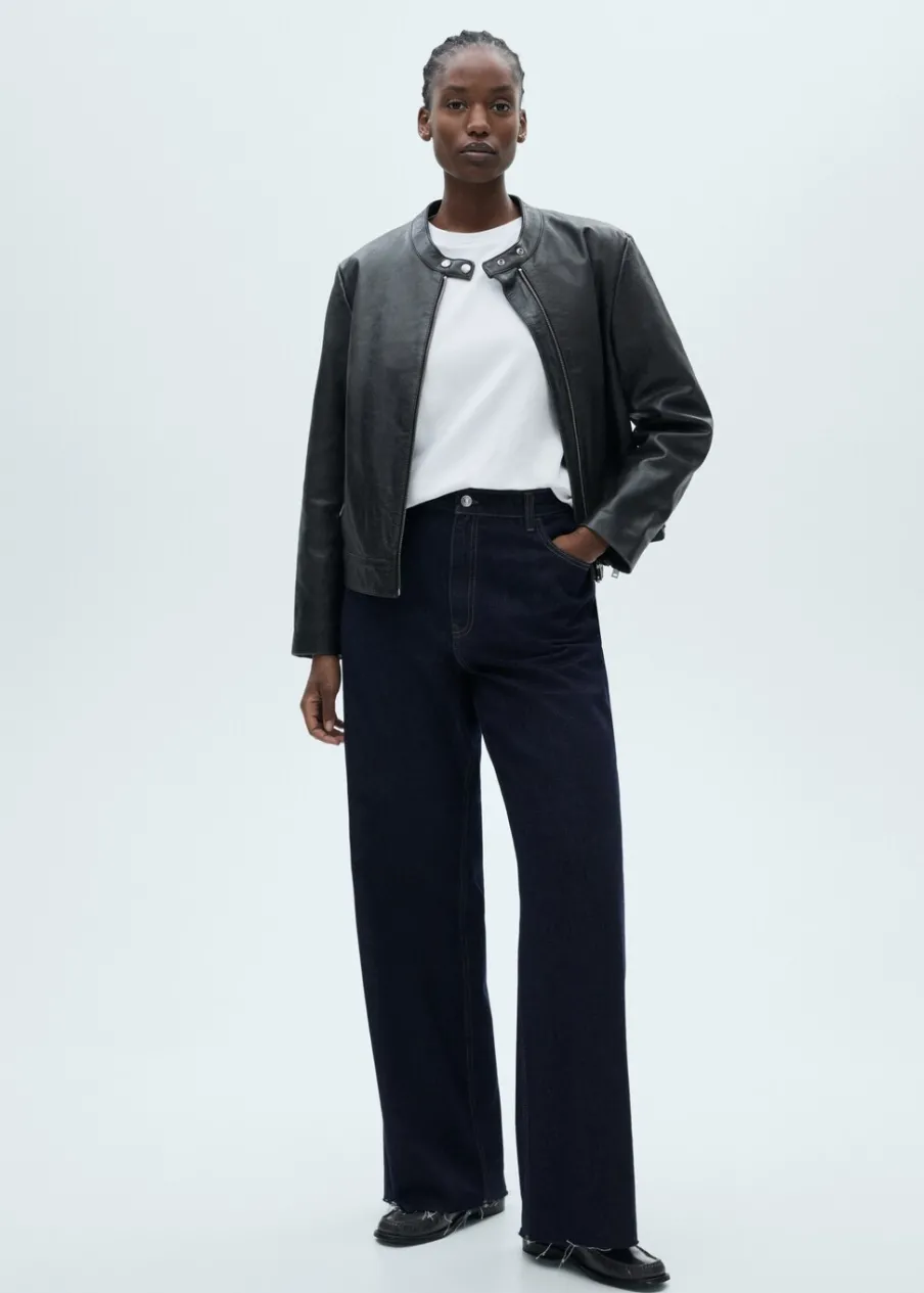 MANGO Dżinsy*Dżinsy Danila z szerokimi nogawkami rinse wash