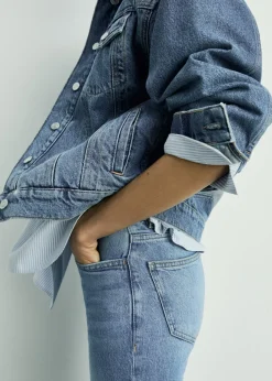 MANGO Dżinsy*Dżinsy Fiona flare ze średnim stanem