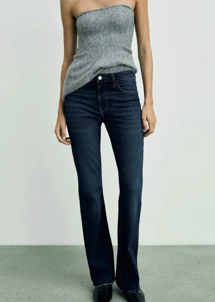 MANGO Dżinsy*Dżinsy Fiona flare ze średnim stanem