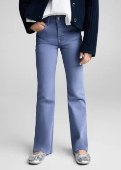 Dzieci MANGO Dżinsy*Dżinsy flare z postrzępionym dołem